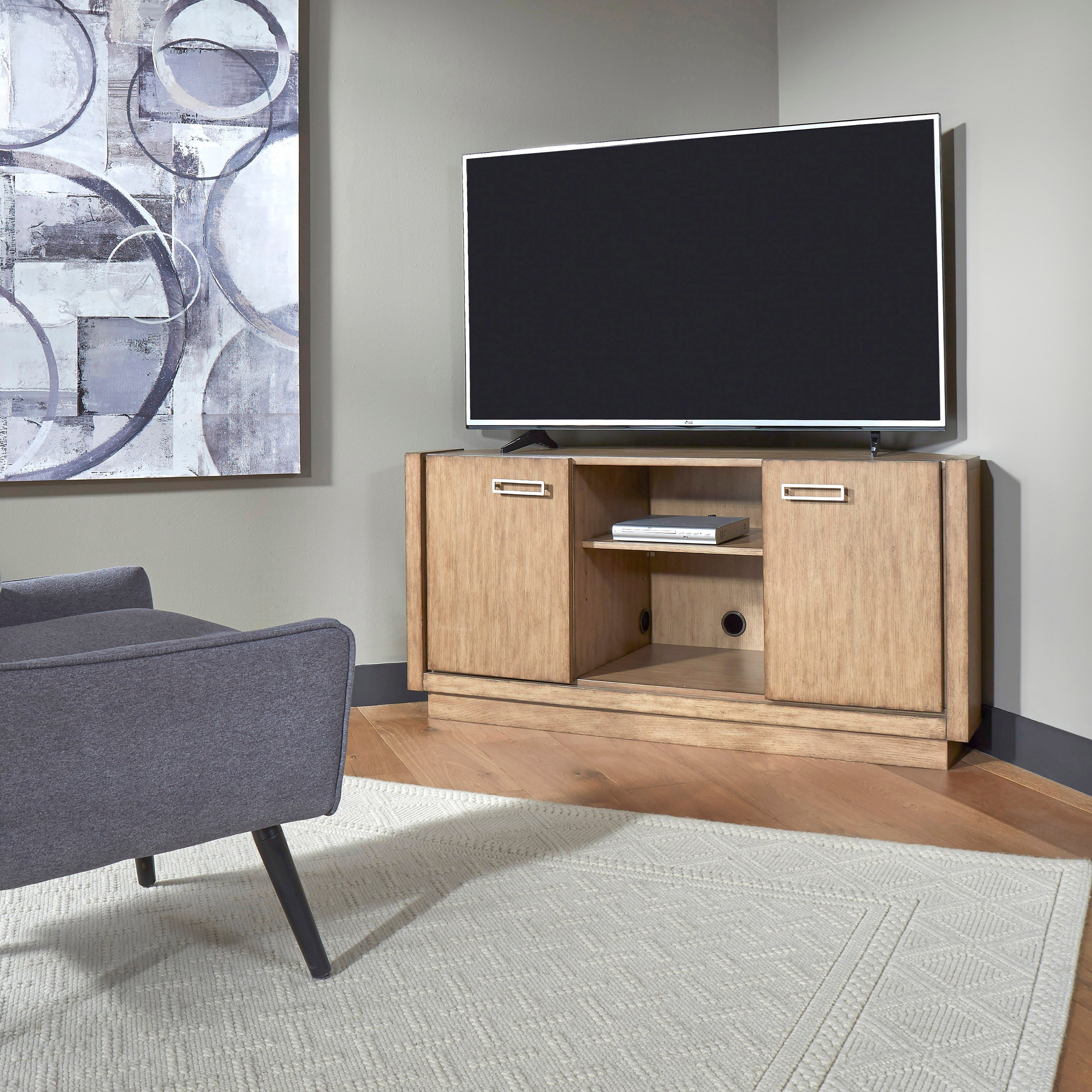 homestyles Big Sur 5506 07 Casual Corner TV Stand with Adjustable